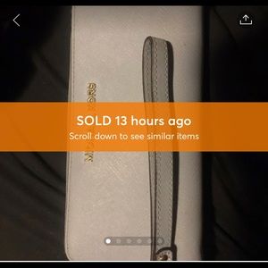 Mk large wallet wristlet used